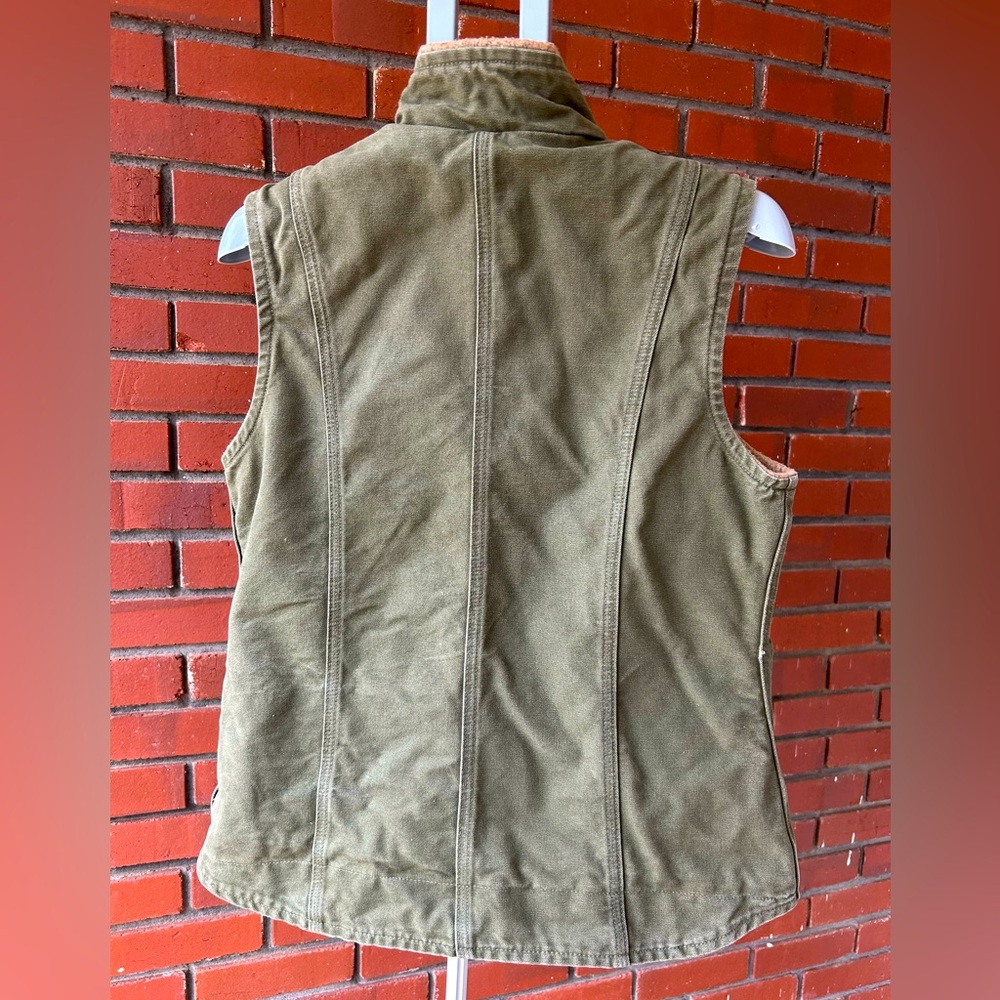 Carhartt Canvas Vest, Women Medium Army Green color - Picture 2 of 6